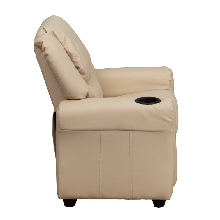 Isabelle Max Forman Contemporary Kids Recliner with Cup Holder